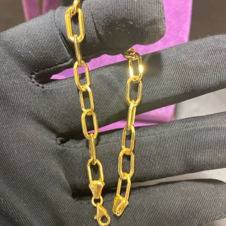 22 Ayar Altın Bileklik italyan model ataç 5.12gr - F00070