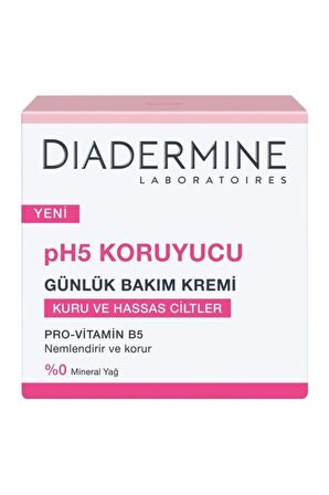 Diadermine ph5 koruyucu Hassas ve Kuru Ciltler İçin Su Bazlı Yağsız Koruyucu Yüz Bakım Kremi 100 ml