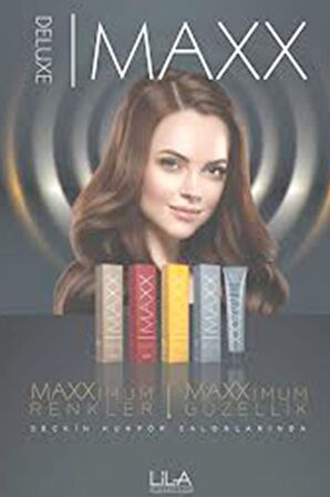 Maxx Deluxe Saç Boyası Küllü Kumral-7/1+Oksidan (3 ADET)