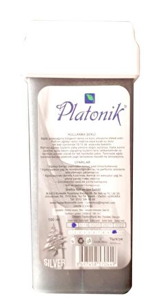 Platonik Kartuş Ağda Gri Silver 100 Ml. (4 Adet)