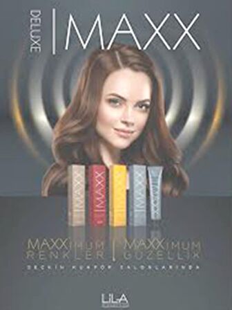 Maxx Deluxe Saç Boyası Şarap Kızılı-4/65+Oksidan (3 ADET)