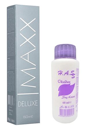 Maxx Deluxe Saç Boyası 60 Ml.+Oksidan 60 Ml. (1 Adet)