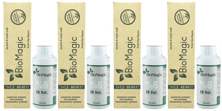 BioMagic Organik Amonyaksız Saç Boyası (Kumral Dore-77.33)+Oksidan (4 Adet) 
