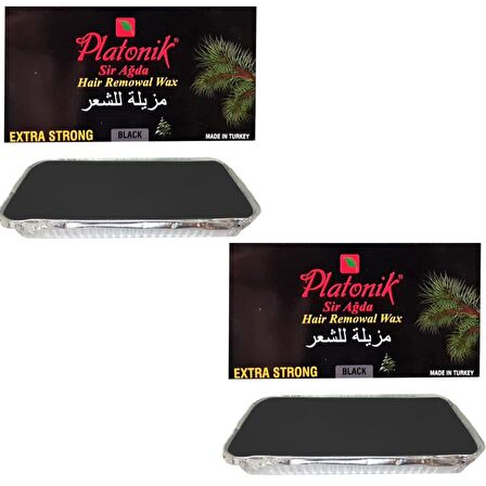 Platonik Black Kalıp Ağda 400 Gr. 2'li (Siyah-Sert Ciltler için)