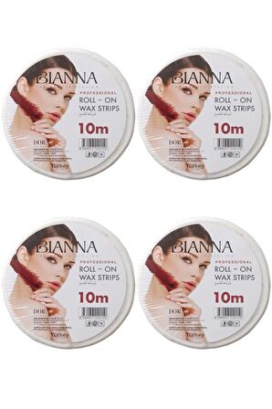 Bianna Roll-On Wax Strips Ağda Bezi 10 Mt. 4 Adet