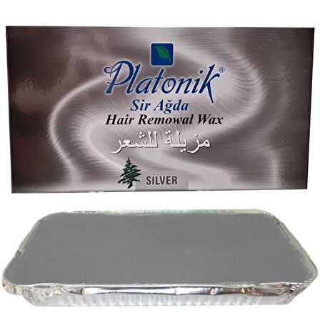 Platonik Silver Kalıp Ağda 400 Gr.X2 Gümüş-Hassas Cilt+Spatula 100 Ad.