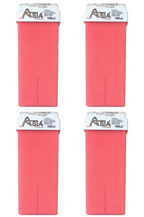 Asia Kartuş Roll On Sir Ağda Pudralı Pembe 100 Ml. 4 Adet