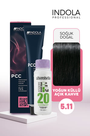 Alberobello Oksidan+Indola PCC Saç Boyası 60 Ml. (1'er Adet)