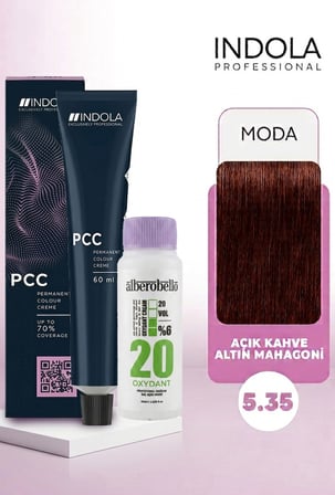 Alberobello Oksidan+Indola PCC Saç Boyası 60 Ml. (1'er Adet)