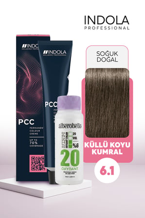 Alberobello Oksidan+Indola PCC Saç Boyası 60 Ml. (1'er Adet)