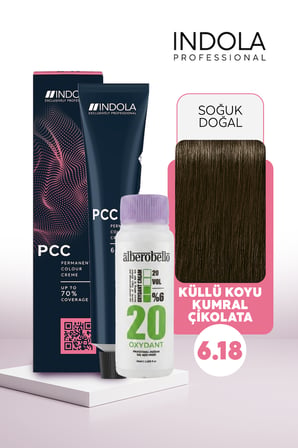 Alberobello Oksidan+Indola PCC Saç Boyası 60 Ml. (1'er Adet)