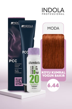 Alberobello Oksidan+Indola PCC Saç Boyası 60 Ml. (1'er Adet)