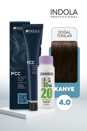 Alberobello Oksidan+Indola PCC Saç Boyası 60 Ml. (1'er Adet)
