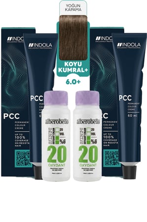 Alberobello Oksidan+Indola PCC Saç Boyası 60 Ml. (2'şer Adet)