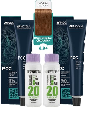 Alberobello Oksidan+Indola PCC Saç Boyası 60 Ml. (2'şer Adet)