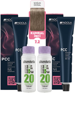 Alberobello Oksidan+Indola PCC Saç Boyası 60 Ml. (2'şer Adet)