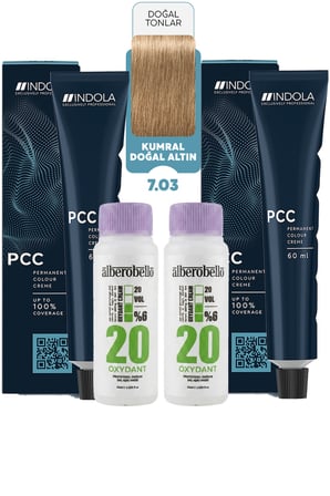 Alberobello Oksidan+Indola PCC Saç Boyası 60 Ml. (2'şer Adet)