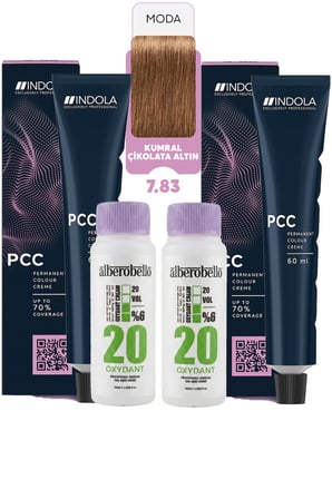 Alberobello Oksidan+Indola PCC Saç Boyası 60 Ml. (2'şer Adet)