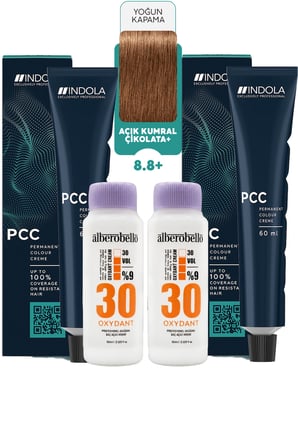 Alberobello Oksidan+Indola PCC Saç Boyası 60 Ml. (2'şer Adet)