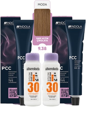 Alberobello Oksidan+Indola PCC Saç Boyası 60 Ml. (2'şer Adet)