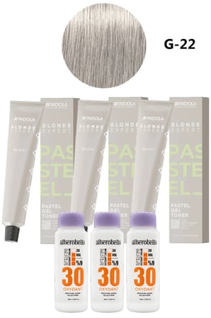 Alberobello Oksidan+Indola PCC Saç Boyası 60 Ml. (3'er Adet)