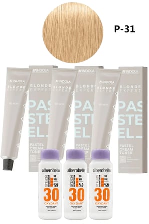 Alberobello Oksidan+Indola PCC Saç Boyası 60 Ml. (3'er Adet)