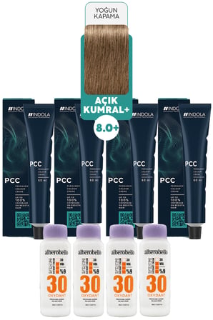 Alberobello Oksidan+Indola PCC Saç Boyası 60 Ml. (4'er Adet)