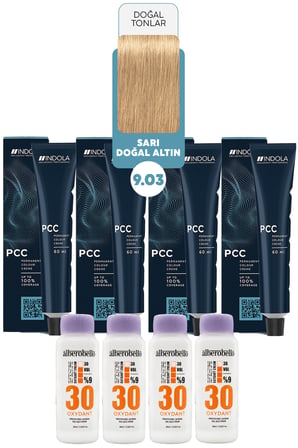 Alberobello Oksidan+Indola PCC Saç Boyası 60 Ml. (4'er Adet)