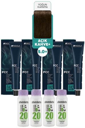 Alberobello Oksidan+Indola PCC Saç Boyası 60 Ml. (4'er Adet)