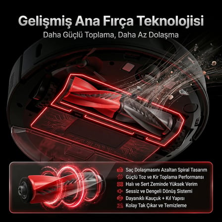 Roborock Qrevo Curv 5A1 ile Uyumlu 2 Ana Fırça 4 Yan Fırça 4 filtre 4 Mop 1 Deterjan