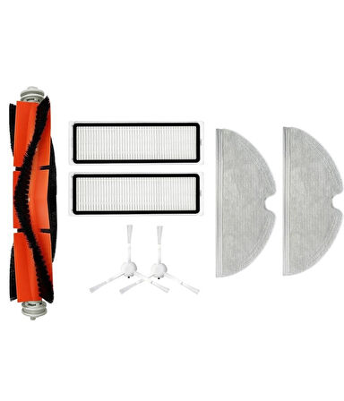 Xiaomi Mop 1C (STYTJ01ZHM) Uyumlu 1 ADET ANA FIRÇA 2 ADET FİLTRE 2 ADET B.YAN FIRÇA 2 ADET MOP