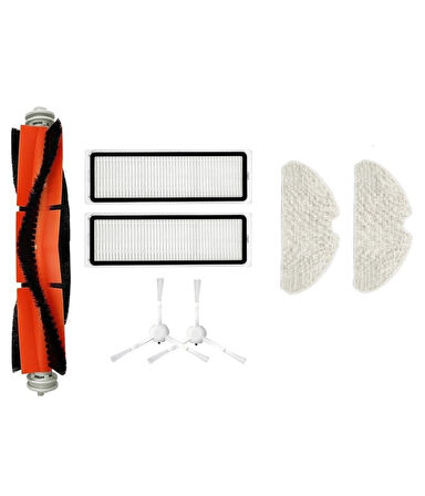 Dream D10S Uyumlu 1 ADET ANA FIRÇA 2 ADET FİLTRE 2 ADET YAN FIRÇA 2 ADET MOP