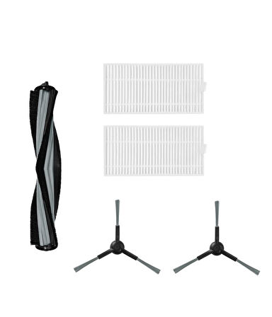 Viomi Alpha 2 Pro Uyumlu 1 ADET ANA FIRÇA 2 ADET FİLTRE 2 ADET YAN FIRÇA