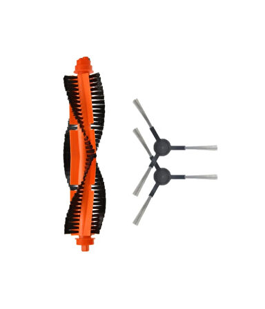 Xiaomi Mop Pro (STYTJ02YM) Uyumlu 1 ADET ANA FIRÇA 2 ADET SİYAH YAN FIRÇA