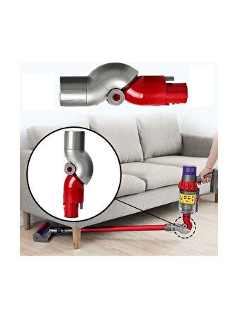 Dyson V7 V8 V10 V11 V15 Uyumlu Mobilya Altı Adaptörü Dirsek Adaptör