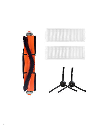 Xiaomi Mop 2 Lite (MJSTL) Uyumlu 1 ADET ANA FIRÇA 2 ADET FİLTRE 2 ADET SİYAH YAN FIRÇA