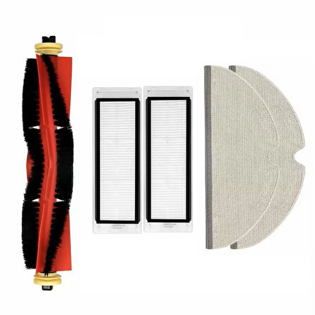 Roborock S5 Max Uyumlu 1 ADET ANA FIRÇA 2 ADET FİLTRE 2 ADET MOP