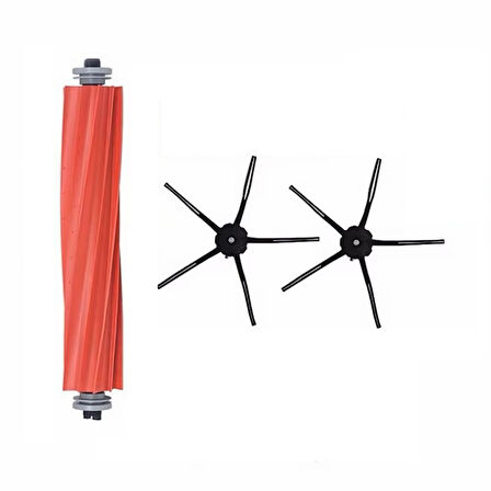 Roborock S7+ Uyumlu 1 ADET ANA FIRÇA 2 ADET SİYAH YAN FIRÇA