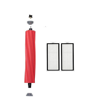 Roborock Q7 Max Uyumlu 1 ADET ANA FIRÇA  2 ADET FİLTRE