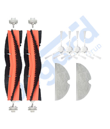 Xiaomi 1C,2C,Mop 2 Uyumlu 2 Ana Fırça 4 Yan Fırça 2 Mop