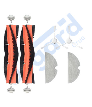 Xiaomi 1C,2C,Mop 2 Uyumlu 2 Ana Fırça 2 Yan Fırça 2 Mop