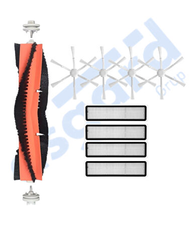 Dreame D9,D9 Max,L10 Pro,D9 Pro Uyumlu 1 Ana Fırça 4 Yan Fırça 4 Filtre