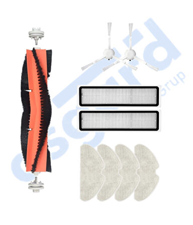 Dreame D10S, D10S PRO, D9 MAX GEN2 Uyumlu 1 Ana Fırça 2 Yan Fırça 2 Filtre 4 Mop