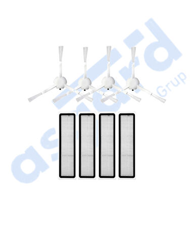 Dreame D10S, D10S PRO, D9 MAX GEN2 Uyumlu 4 Yan Fırça 4 Filtre