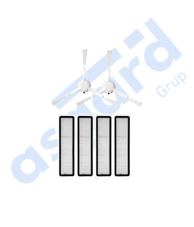 Dreame D10S, D10S PRO, D9 MAX GEN2 Uyumlu 2 Yan Fırça 4 Filtre