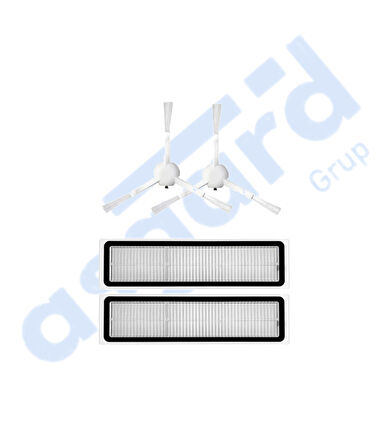 Dreame D10S, D10S PRO, D9 MAX GEN2 Uyumlu 2 Yan Fırça 2 Filtre