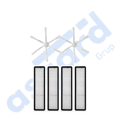 Dreame D10S, D10S PRO, D9 MAX GEN2 Uyumlu 2 Yan Fırça 4 Filtre