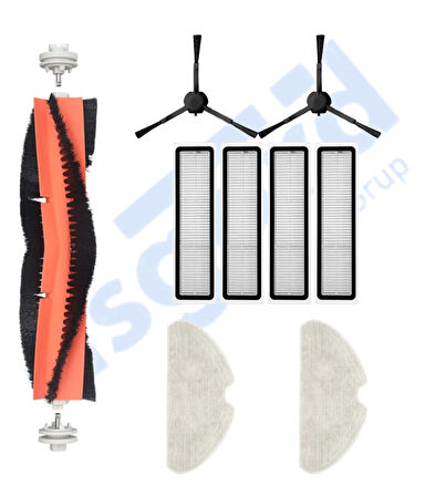 Dreame D10S, D10S PRO, D9 MAX GEN2 Uyumlu 1 Ana Fırça 2 Yan Fırça 4 Filtre 2 Mop