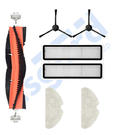 Dreame D10S, D10S PRO, D9 MAX GEN2 Uyumlu 1 Ana Fırça 2 Yan Fırça 2 Filtre 2 Mop
