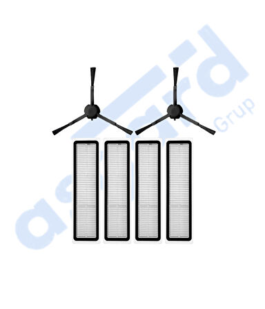 Dreame D10S, D10S PRO, D9 MAX GEN2 Uyumlu 2 Yan Fırça 4 Filtre